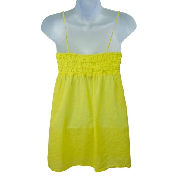 Hello2You Yellow Cotton Tank Top Womens Size XS Spaghetti Straps Strappy NEW - Picture 2 of 12